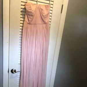 Petal pink David’s Bridal Bridesmaids Versa Dress